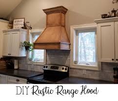 How To Diy Your Own Vent Hood Rustic Range Hood For Farmhouse Kitchen Wood Vent Hood Wood Range Hood Wood Range Hood Diy Kitchen Lighting Wooden Vent Hood