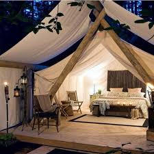 Cute Camping Set Up Tent Glamping Awesome Bedrooms Outdoor Living