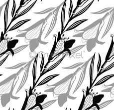 If you feel my system is beneficial to you, please. Black Simple Lily Pattern Seamless Black White Flower Pattern Vector Stock Vector Crushpixel