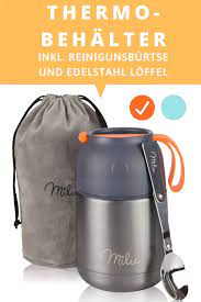 milu thermo lunchbox fur baby arbeit wandern camping essen warm halten thermobehalter musli to go behalter box