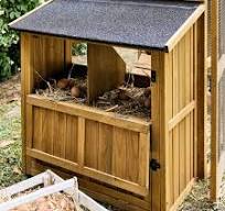 Poulailler 6 poules bois de sapin Gasconne | sweeek