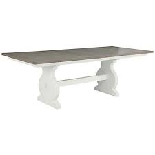 Hancock Park Vintage White Extension Dining Table 1k733 Lamps Plus Extension Dining Table Dining Table Table