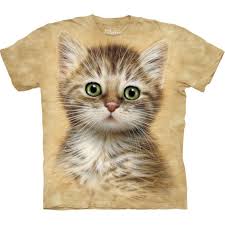 Brown Striped Kitten Kids T Shirt Animal Print T Shirts Animal Tshirt Kitten