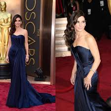 And now she has able to gain a lot of benefits from the hard work that she has done before. Liebsten Meerjungfrau Abendkleid Sandra Bullock Satin Navy Blau Rot Teppich Promi Kleid 2021 Robe De Soiree Formale Prom Kleider Celebrity Inspired Dresses Aliexpress