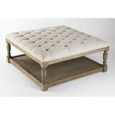 Zentique Inc Tufted Cocktail Ottoman Tufted Ottoman French Country Furniture Ottoman Table