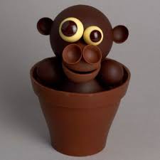 Momo Le Singe De Stephane Pasco Sculptures En Chocolat Chocolat Oeufs En Chocolat