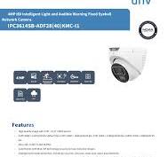 Uniview 4MP EasyStar Mini Fixed Bullet Network Camera Datasheet