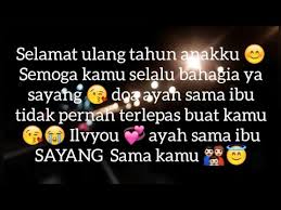 Selamat Ulang Tahun Anakku Sayang Semoga Kamu Selalu Bahagia Youtube
