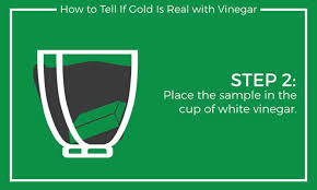 Place the sample in the cup of white vinegar. How To Tell If Gold Is Real With Vinegar Treasure Pursuits