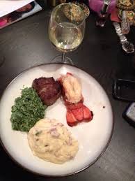 Surf Turf Valentino S Day Dinner Tenderloin Lobster Tail Creamed Spinach Mashed Potatoes Valentines Food Dinner Food Dinner Recipes