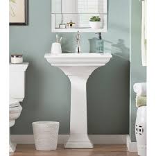 ceramic pedestal bathroom sink with