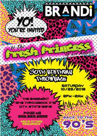Creating your design takes just a few clicks and it's super easy to translate your birthday. 90 S Theme Fresh Prince Princess Hip Hop Digital Birthday Invitation 90s Theme Party 90s Theme Hip Hop Birthday Party