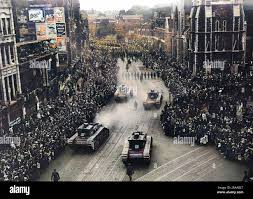 The victory march at the end ww1 hi-res ...
