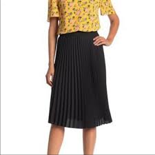 T Tahari Skirts T Tahari Black Phoebe Accordion Pleated Skirt New Poshmark