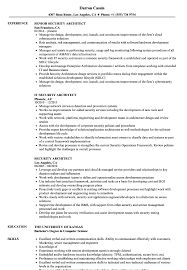 security architect resume samples
