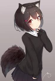 Anime Black And Brown Wolf Pin En Domestic Cat