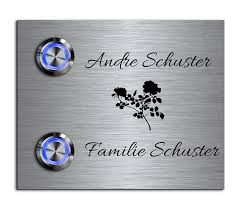 Der fahrer klemmte sich ein päckchen unter den arm und legte seine hand auf alle hausklingeln. Personalisiere Deine Edelstahl Klingel Mit Gravur Gravuru