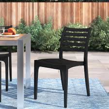 For either space, durability is a must, as high volumes and short visits means chairs and tables are. Wwq Outdoor Stacking Chair Restaurant Cafe Seat Black Outdoor Bistro High Back Seating Living Home 2 Chairs Black Chairs Ecog Garden Dining Chairs