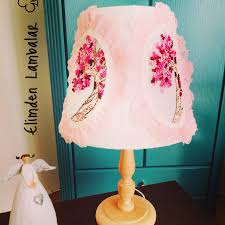 Spring Tree Lampshade With Ribbon Embroidery Lamba Abajur Elsa