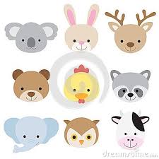 Animal Face Set Animal Faces Animal Illustration Cute Cartoon Animals