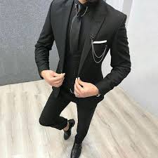 Black And White Check Coat Pant Peaked Lapel Black Groom Tuxedos Wedding Suit Man Suits Blazers Evening Party Latest Coat Pan Wedding Suits Men Linen Suits For Men Beach Wedding Suits