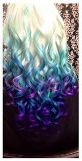 Blonde Blue Purple Ombre Dip Dyed Hair Dip Dye Hair Dip Dye Hair Blonde Hair Styles