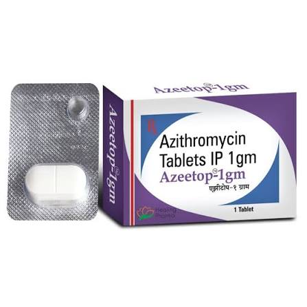 Azithromycin 1000mg at ₹ 340/strip of 3 tablets | Anti Allergic Medicines in Surat | ID: 23978665255