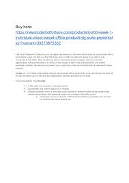 It 200 Week 1 Individual Cloud Based Office Productivity Suite Presen