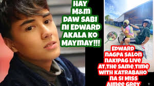 Ms Aimee Grey teasing Edward with M&M, yung totoo Ms. Aimee Grey ano ang  gusto mong ipabatid?!?