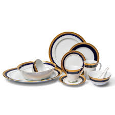 Lovely noritake legendary crestwood platinum dinner set, 5 piece. Crestwood Cobalt Gold Dinner Sets Ekaani Mumbai