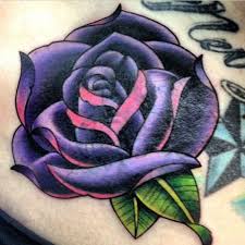 Purple Rose Tattoo Tumblr Purple Rose Tattoos Rose Tattoos For Women Traditional Tattoo Flowers