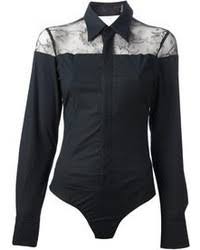 Indossare una camicia a maniche lunghe in piena estate non è una follia. Camicie Eleganti Di Pizzo Nere E Bianche Da Donna Di Philipp Plein Lookastic