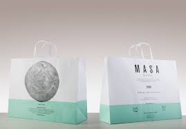 Masa Take Away Bags On Behance Bags Packaging Design Paper Shopping Bag