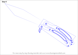 You could also use a template to mark the keys. Learn How To Draw Butterfly Knife From Counter Strike Counter Strike Step By Step Drawing Tutorials