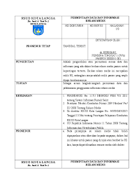 Pemeriksaan laboratorium, rontagen, usg, dll. Doc Documents Tips Sop Permintaan Data Finna Salsabila Academia Edu