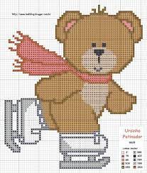 Cross stitch and embroidery patterns to download come in a range of beautiful styles. Skating Bear Pattern Cross Stitch Baby Cross Stitch Embroidery Christmas Cross Stitch