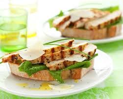 Tartines Au Poulet Grille Et Parmesan Recette Poulet Grille Recette Tartine Poulet