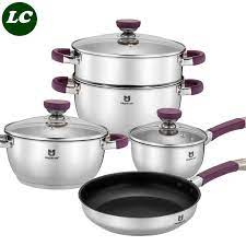 We picked this classic measuring cup set for a few reasons: Free Shipping Cooking Set Casserole Pots Set Kitchen Utensil Cookware Tools Inox Pots And Pans Set High Qualit Cooking Set Cooking Utensils Set Pot And Pan Set