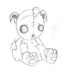 How to draw a teddy bear for kids. Scary Teddy Bear Drawing Novocom Top