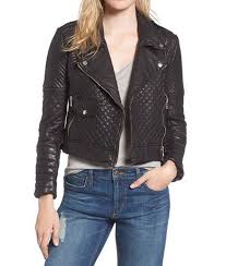 Women S Black Lambskin Leather Quilted Biker Jacket Leather Jackets Women Leather Moto Jacket Womens Leather Moto Jacket