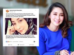Kelakuan suami istri di malam hari. Imej Maruah Tercalar Rita Rudaini Tuntut Permohonan Maaf Media Hiburan