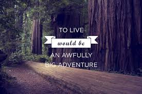 To Live Will Be An Awfully Big Adventure Peter Pan To Live Would Be An Awfully Big Adventure Quotes Pretty Words Big Adventure