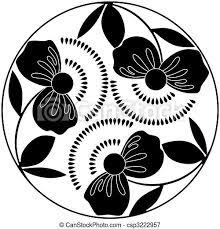 A vignette, in graphic design, is a unique form for a frame to an image, either illustration or photograph. Poppies Black Simple Vignette With Three Poppies Canstock