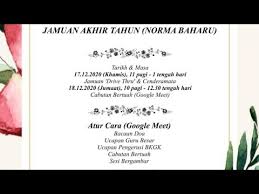 Teks ucapan jamuan akhir tahun. Majlis Jamuan Akhir Tahun Norma Baharu Youtube