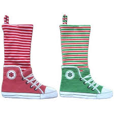 19 Inch Novelty Sneaker Shaped Stocking Red Sneakers Converse Chuck Taylor High Top Sneaker Converse High Top Sneaker