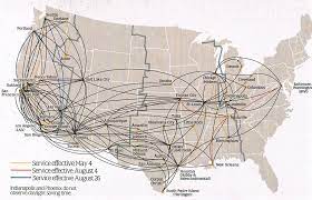 Southwest Airlines Travel Map Southwest Airlines June 15, 1995 Route Map