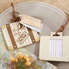 Vintage Suitcase Luggage Tag Luggage Tags Favors Luggage Tag Wedding Favor Travel Theme Wedding