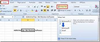 To widen the column, point at the right side of the column letter with the mouse until you see the column splitter, and then drag the. Excel 2010 Umbrechen Von Text In Eine Zelle