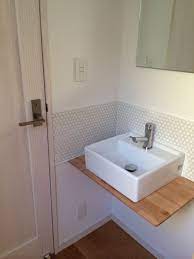 トイレ前の手洗い場 ねこと暮らす 家づくり手帖 楽天ブログ 手洗い 場 造作 洗面台 洗面所 おしゃれ