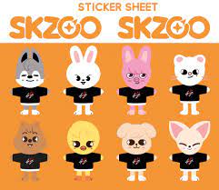 наклейки, стикеры SKZOO от Stray Kids, стикерпак СКЗУ от Стрей Кидс -  купить с доставкой по выгодным ценам в интернет-магазине OZON (908162451)